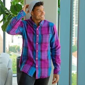 NWT Chubbies Vintage Brushed Flannel Long Sleeve Size Large